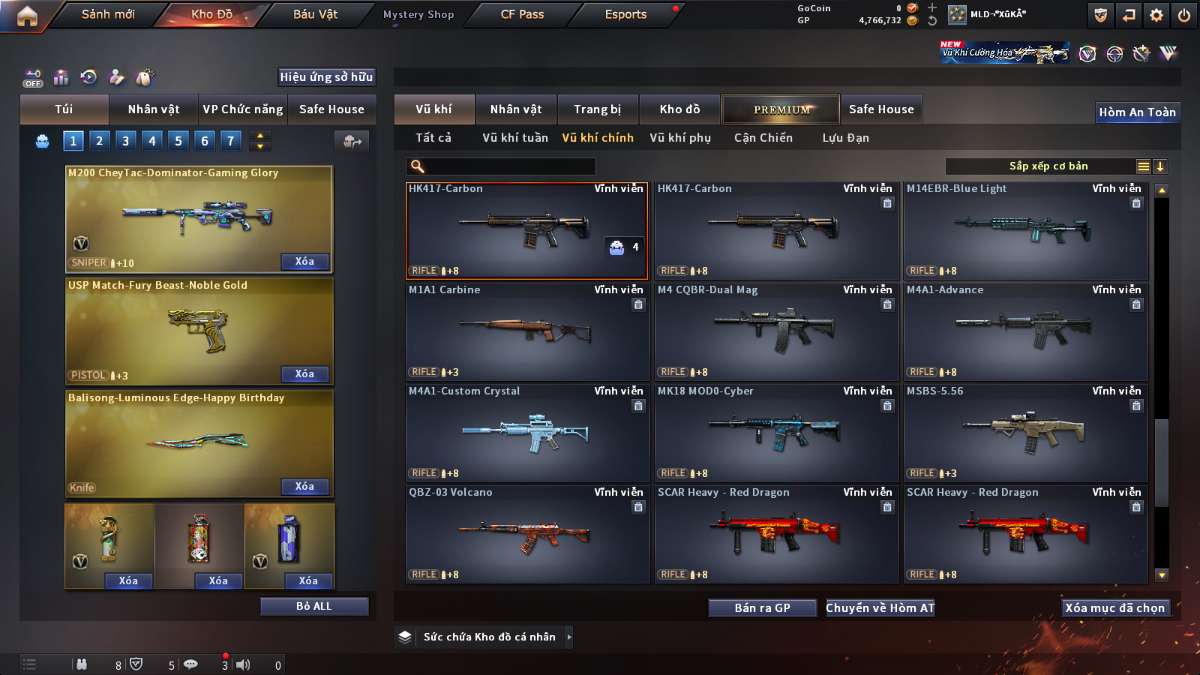 shop acc cf uy tin gia re